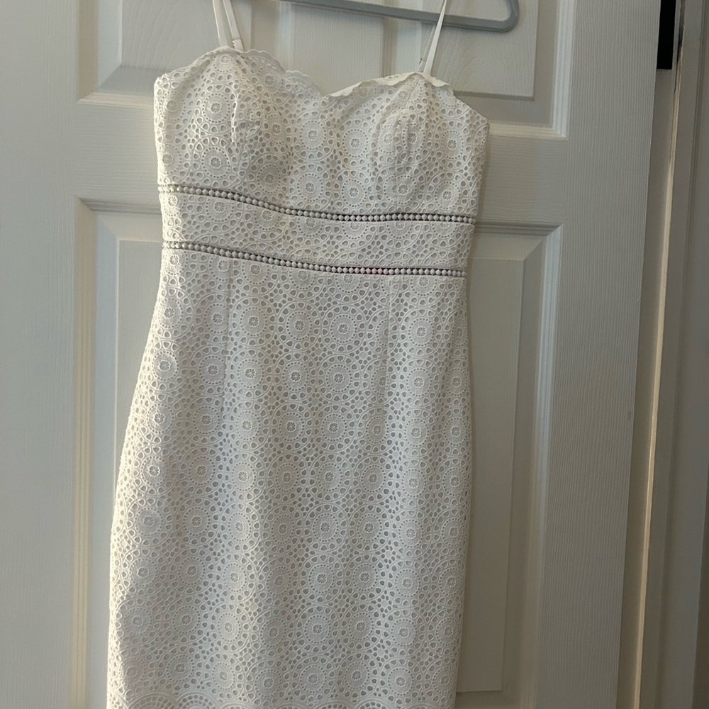 Lily Pulitzer Elegant White Lace Dress